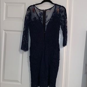 Navy Lace Dress